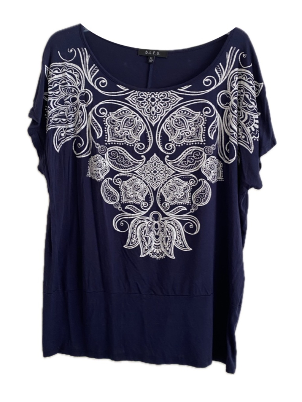 Women's B.L.E.U Scoop Neck Blouse Size: X-Large